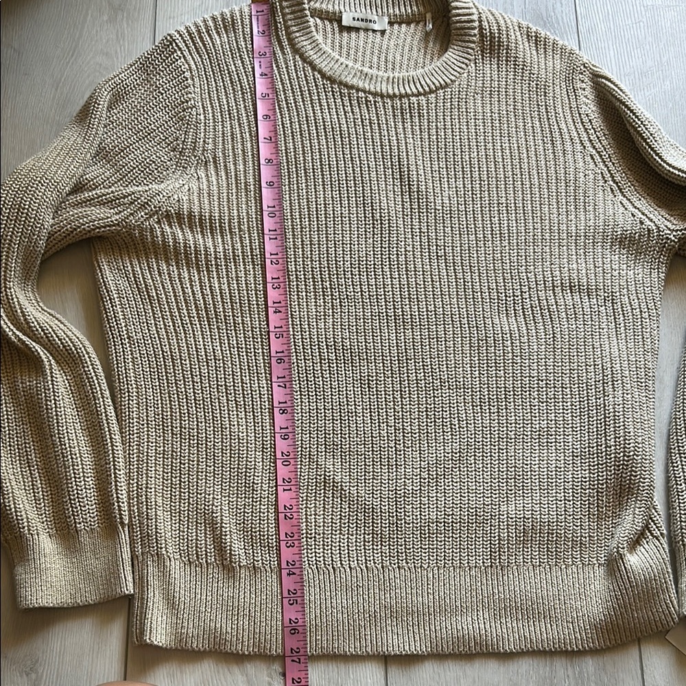 Sandro Cream Sweater // Size Large - Picture 5 of 6